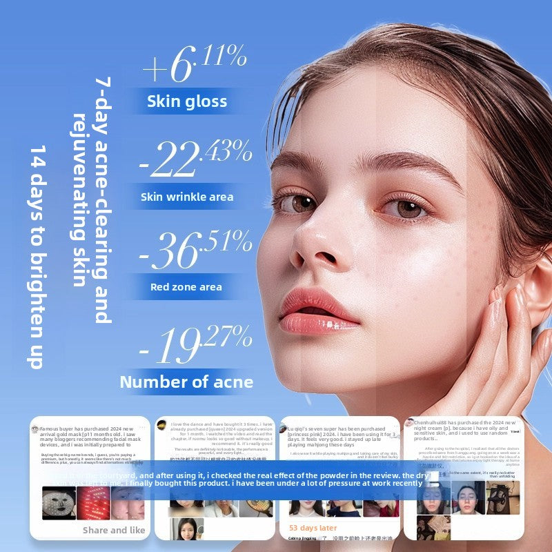 Professional Grade Cordless LED Beauty Mask